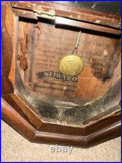 Seth Thomas Wall Clock Untested No Key