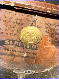 Seth Thomas Wall Clock Untested No Key