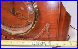 Seth Thomas Westminster Art Deco Mantel Chime Clock 1930s Clean No Key Electric