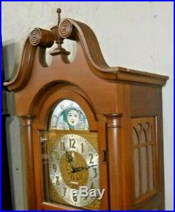 Seth Thomas Westminster Chime Tall Case Clock Tubular 5 Tube Grandfather Working