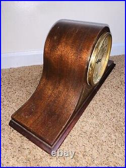 Seth Thomas Westminster Chime Time Strike Mantle Mantel Clock Humpback Electric