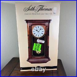 Seth Thomas Westminster-Whittington Chime Pendulum Wall Clock NEW