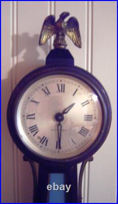 Seth Thomas Wind Up Wall Banjo Clock George Washington Antique Vintage 24 Seth Thomas Wind Up Wall Banjo Clock George Washington Antique Vintage 24