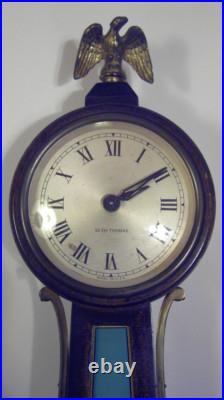 Seth Thomas Wind Up Wall Banjo Clock George Washington Antique Vintage 24 Seth Thomas Wind Up Wall Banjo Clock George Washington Antique Vintage 24