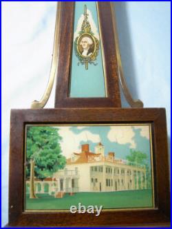 Seth Thomas Wind Up Wall Banjo Clock George Washington Antique Vintage 24 Seth Thomas Wind Up Wall Banjo Clock George Washington Antique Vintage 24