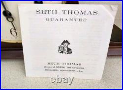 Seth Thomas Woodbury Westminster Chime Clock A401-000 Mantel Clock Germany withKey