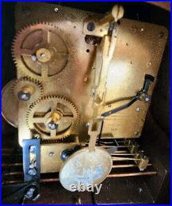 Seth Thomas Woodbury Westminster Chime Clock A401-000 Mantel Clock Germany withKey