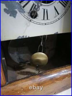 Seth Thomas antique clock, Very old desk clock 100 years, 19th, oak wood