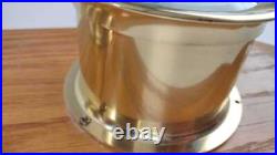 Seth Thomas by Talley Ship's Brass Clock and Barometer Mounted 1055 1056 Seth Thomas by Talley Ship's Brass Clock and Barometer Mounted 1055 1056