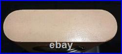 Seth Thomas desk Square Vintage clock with alarm Solid Wood heavy grained Works