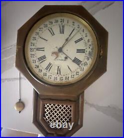 Seth thomas antique clock beautiful wood case