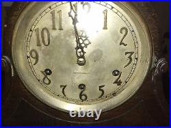 Seth thomas mantle clock Walnut #99 Silent Chime, Key, Excellent Case, Works
