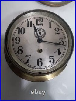 Small 5.5 Jeweled Early Seth Thomas Marine Pilot Clock
