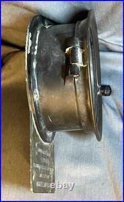 UNUSUAL WWII ERA Seth Thomas ship's clock & with presentation plaque attached