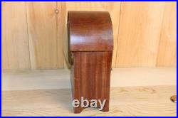 Unusual Antique Seth Thomas 8 Day Inlay Mantle Clock With Porcelain Dial Runs