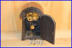 Unusual Antique Seth Thomas 8 Day Inlay Mantle Clock With Porcelain Dial Runs