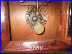 VERY NICE SETH THOMAS OGEE MAHOGANY 8 DAY SPRING MOVEMENT Clock- WORKING