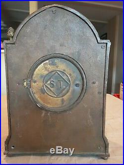 VERY RARE Antique Brass Seth Thomas Pinecone Mantle Clock