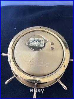 VINTAGE Seth Thomas Helmsman Wheel Clock and Barometer Set-Serviced Excellent VINTAGE Seth Thomas Helmsman Wheel Clock and Barometer Set-Serviced Excellent