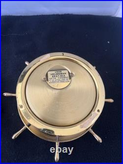 VINTAGE Seth Thomas Helmsman Wheel Clock and Barometer Set-Serviced Excellent VINTAGE Seth Thomas Helmsman Wheel Clock and Barometer Set-Serviced Excellent