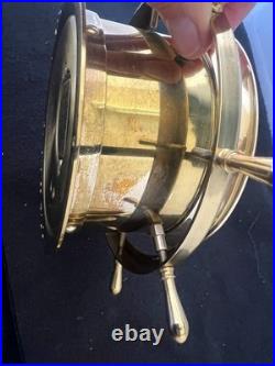 VINTAGE Seth Thomas Helmsman Wheel Clock and Barometer Set-Serviced Excellent VINTAGE Seth Thomas Helmsman Wheel Clock and Barometer Set-Serviced Excellent