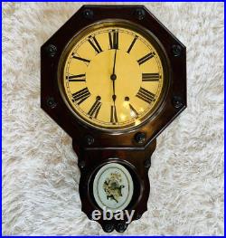 VINTAGE Seth Thomas antique Wall clock US made operation verified