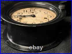 VINTAGE WW11 SETH THOMAS BAKELITE SHIPS CLOCK + Key EXACT TIME! ORIGINAL VINTAGE WW11 SETH THOMAS BAKELITE SHIPS CLOCK + Key EXACT TIME! ORIGINAL