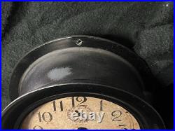 VINTAGE WW11 SETH THOMAS BAKELITE SHIPS CLOCK + Key EXACT TIME! ORIGINAL VINTAGE WW11 SETH THOMAS BAKELITE SHIPS CLOCK + Key EXACT TIME! ORIGINAL