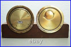 VTG Brass Seth Thomas Ship's Clock & Barometer Corsair E537-000 Catalog #1604
