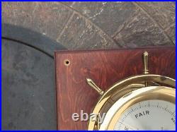 Vantage Seth Thomas Captains Ship's Bell Clock & Barometer Model E537-026