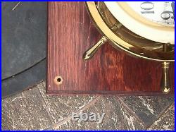 Vantage Seth Thomas Captains Ship's Bell Clock & Barometer Model E537-026