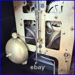 Victorian Antique Mantel Clock, Marble Grain Paint & Lions, Seth Thomas