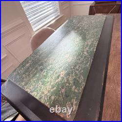 Victorian Antique Mantel Clock, Marble Grain Paint & Lions, Seth Thomas