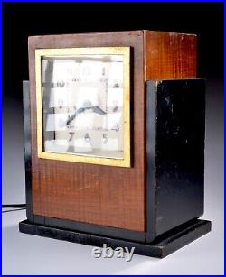 Vintage 1930s Art Deco Hammond Gregory Paul Frankl Era Skyscraper Desk Clock