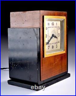 Vintage 1930s Art Deco Hammond Gregory Paul Frankl Era Skyscraper Desk Clock