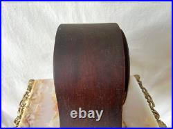 Vintage 1940's Seth Thomas 4500 8 Day Mechanical Tambour Wooden Mantle Clock