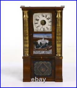 Vintage 19th Century Seth Thomas Triple-Decker Column Mantle Shelf Clock