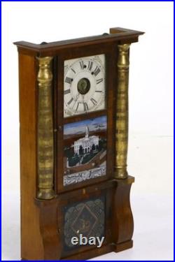 Vintage 19th Century Seth Thomas Triple-Decker Column Mantle Shelf Clock