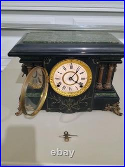 Vintage Antique Seth Thomas #102 Adamantine Mantel Clock