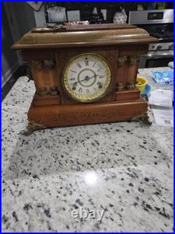 Vintage Antique Seth Thomas #102 Adamantine Mantel or Shelf Clock