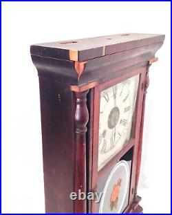 Vintage Antique Seth Thomas Clock Style 3 Half Column Dated April 1877 LOOK READ