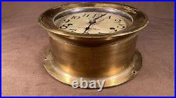 Vintage / Antique Seth Thomas Maritime Ship Clock Without Chime Brass Case Works