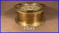 Vintage / Antique Seth Thomas Maritime Ship Clock Without Chime Brass Case Works
