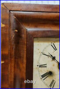 Vintage Antique Seth Thomas clock Thomaston, Conn Weight Driven Works Read Descr
