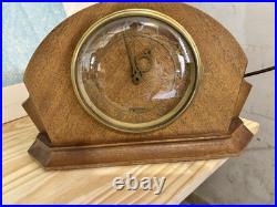 Vintage Art Deco Seth Thomas Mahogany Mantle Clock Working Westminster Chime