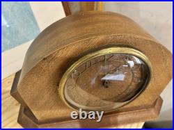 Vintage Art Deco Seth Thomas Mahogany Mantle Clock Working Westminster Chime