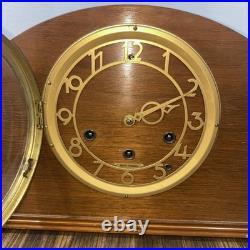 Vintage Art Deco Seth Thomas Mahogany Mantle Clock Working Westminster Chime