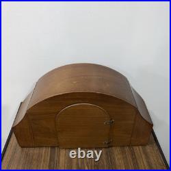 Vintage Art Deco Seth Thomas Mahogany Mantle Clock Working Westminster Chime