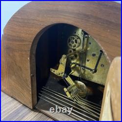 Vintage Art Deco Seth Thomas Mahogany Mantle Clock Working Westminster Chime