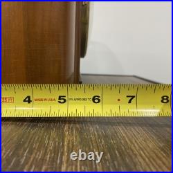 Vintage Art Deco Seth Thomas Mahogany Mantle Clock Working Westminster Chime